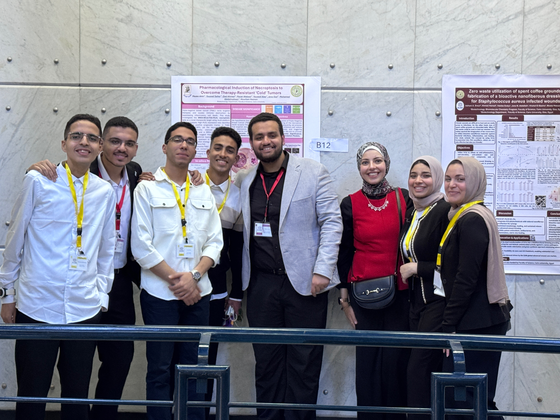 Pioneer students presenting research posters during the SCI2026 Conference