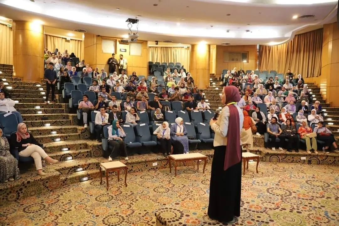Speaker addressing attendees at the 57357 Youth Researchers Forum